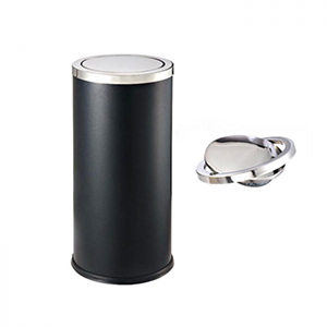 Thùng rác nắp lật A35-O màu đen